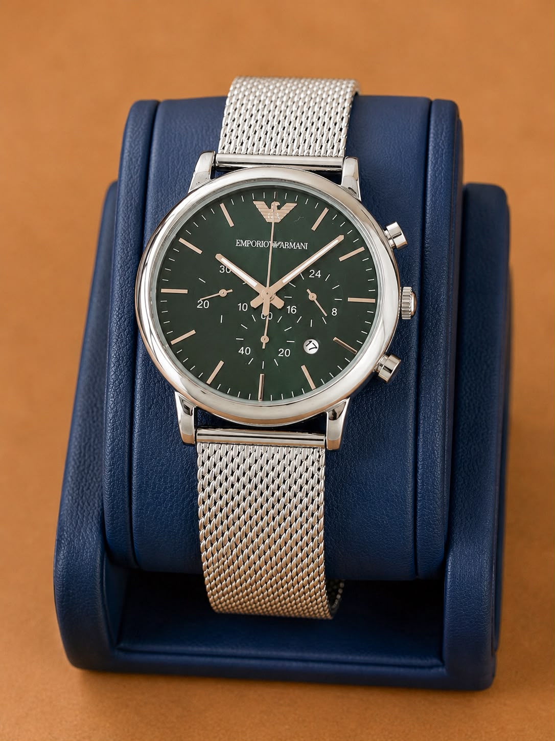 WhatsApp Image 2026-07-20 at 2.29.08 PM (2) Emporio Armani Green Sunburst Dial Quartz - Image 1