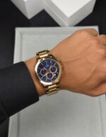 Rado Rosegold Blue Dial Chronograph - Image 2