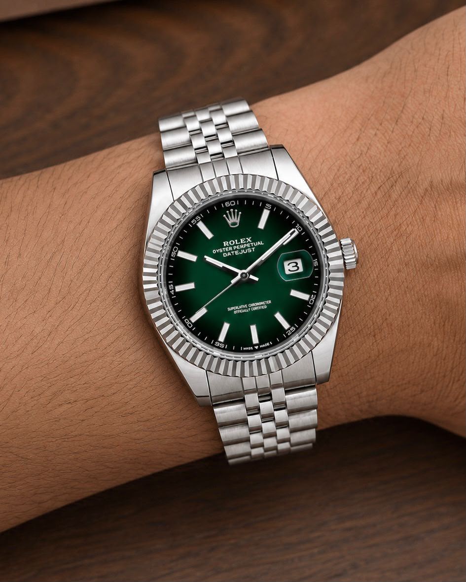 WhatsApp Image 2026-07-20 at 2.30.32 PM Rolex Datejust Ombre Green Dial Automatic - Image 1