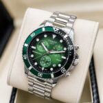 Tissot Silver Green Dial Chronograph