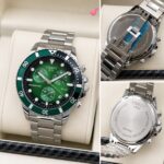 Tissot Silver Green Dial Chronograph - Image 4