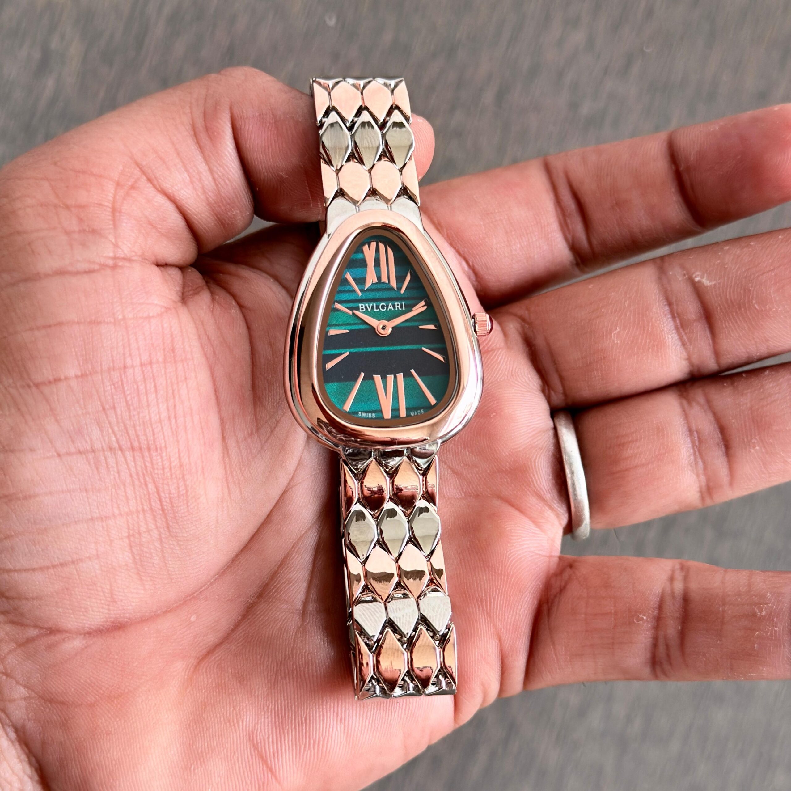 WhatsApp Image 2026-07-21 at 12.23.59 AM (2) Bvlgari Serpenti Seduttori Rose Gold Green Dial - Image 1