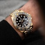 Rolex GMT Black Dial Golden Automatic