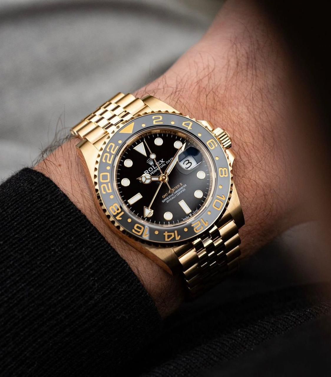 WhatsApp Image 2026-07-21 at 7.44.10 PM (1) Rolex GMT Black Dial Golden Automatic - Image 1