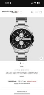 Armani Exchange AX2152 Black Dial Chrono - Image 4
