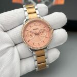Fossil Skeleton Rose Gold & White Dial