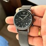 Emporio Armani Luigi Black Dial Chronograph
