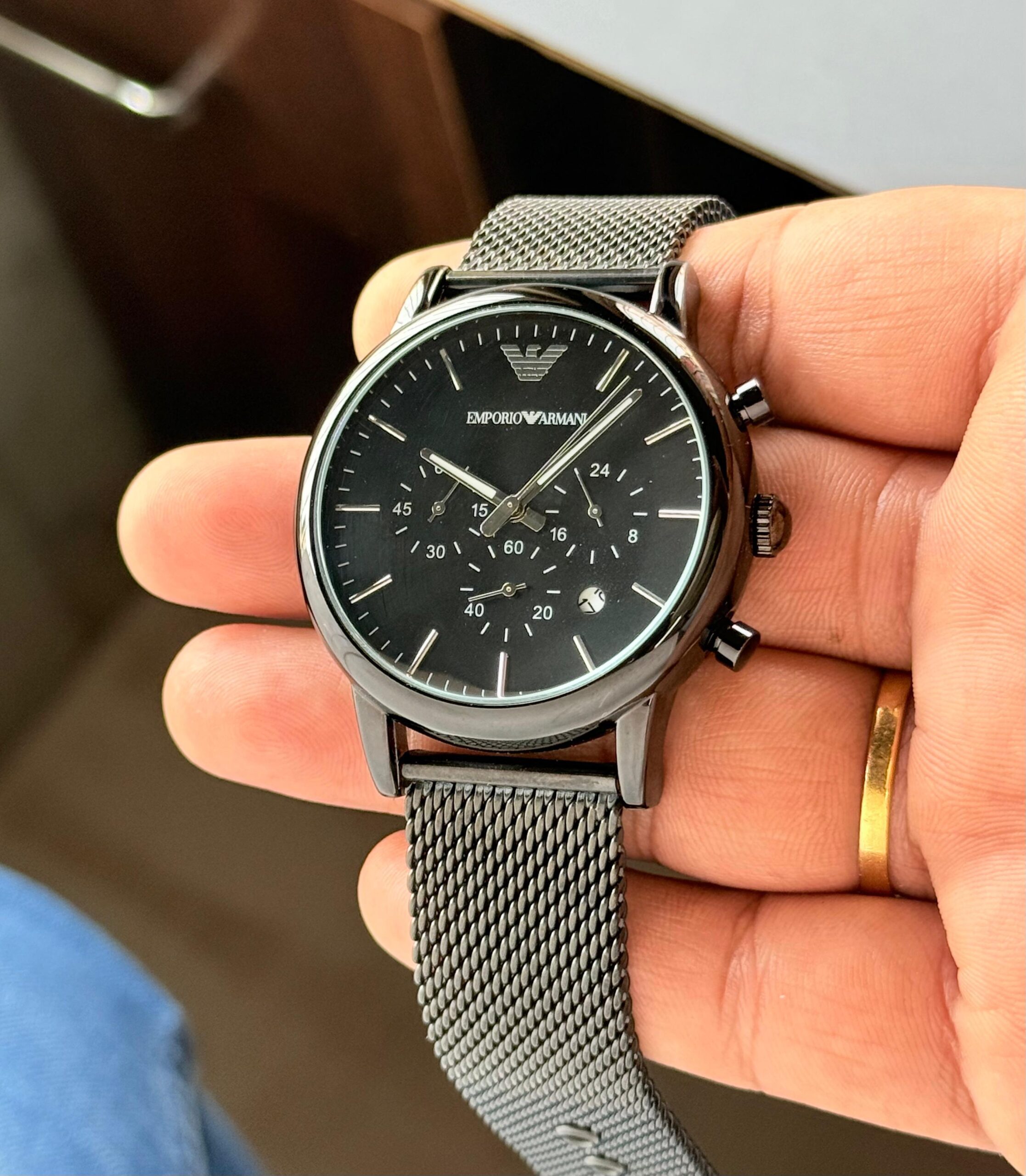 WhatsApp Image 2026-07-21 at 8.01.01 PM Emporio Armani Luigi Black Dial Chronograph - Image 1