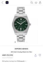 Emporio Armani Green Dial 42mm Quartz - Image 2