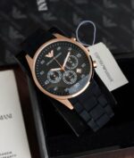 Emporio Armani Chronograph 42mm Black Quartz - Image 6