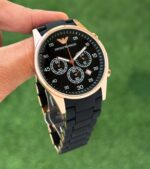 Emporio Armani Chronograph 42mm Black Quartz - Image 4