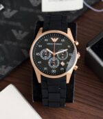 Emporio Armani Chronograph 42mm Black Quartz - Image 2