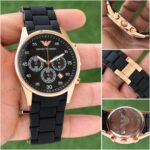 Emporio Armani Chronograph 42mm Black Quartz - Image 3