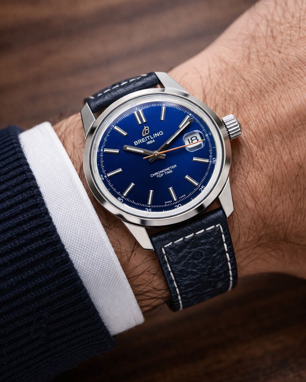 WhatsApp Image 2026-07-21 at 8.08.12 PM (1) Breitling Top Time B31 Blue Dial Automatic - Image 1