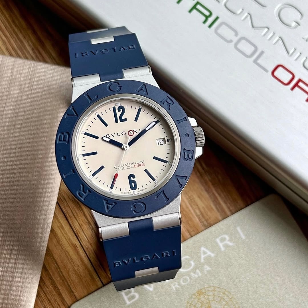 WhatsApp Image 2026-07-21 at 8.15.15 PM Bvlgari Aluminium Tricolore Blue Automatic - Image 1