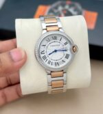 Cartier Silver & Rose Gold Two-Tone Quartz