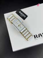 Rado True Thinline Gold & White Ceramic Quartz - Image 3