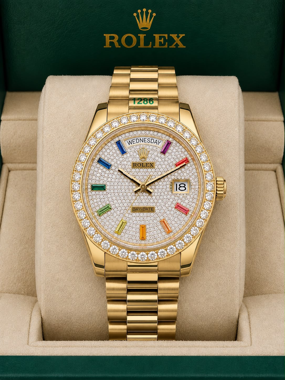 WhatsApp Image 2026-07-26 at 10.02.58 PM Rolex Day-Date Diamond-Paved Dial - Image 1