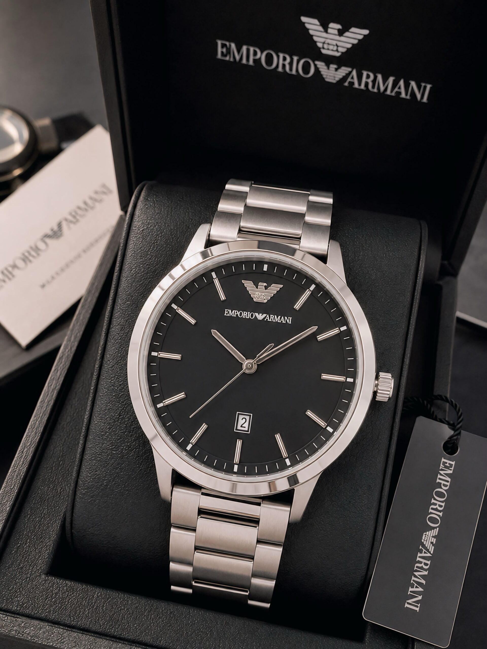 WhatsApp Image 2026-07-26 at 10.03.35 PM (1) Emporio Armani 40mm Black Dial Automatic - Image 1