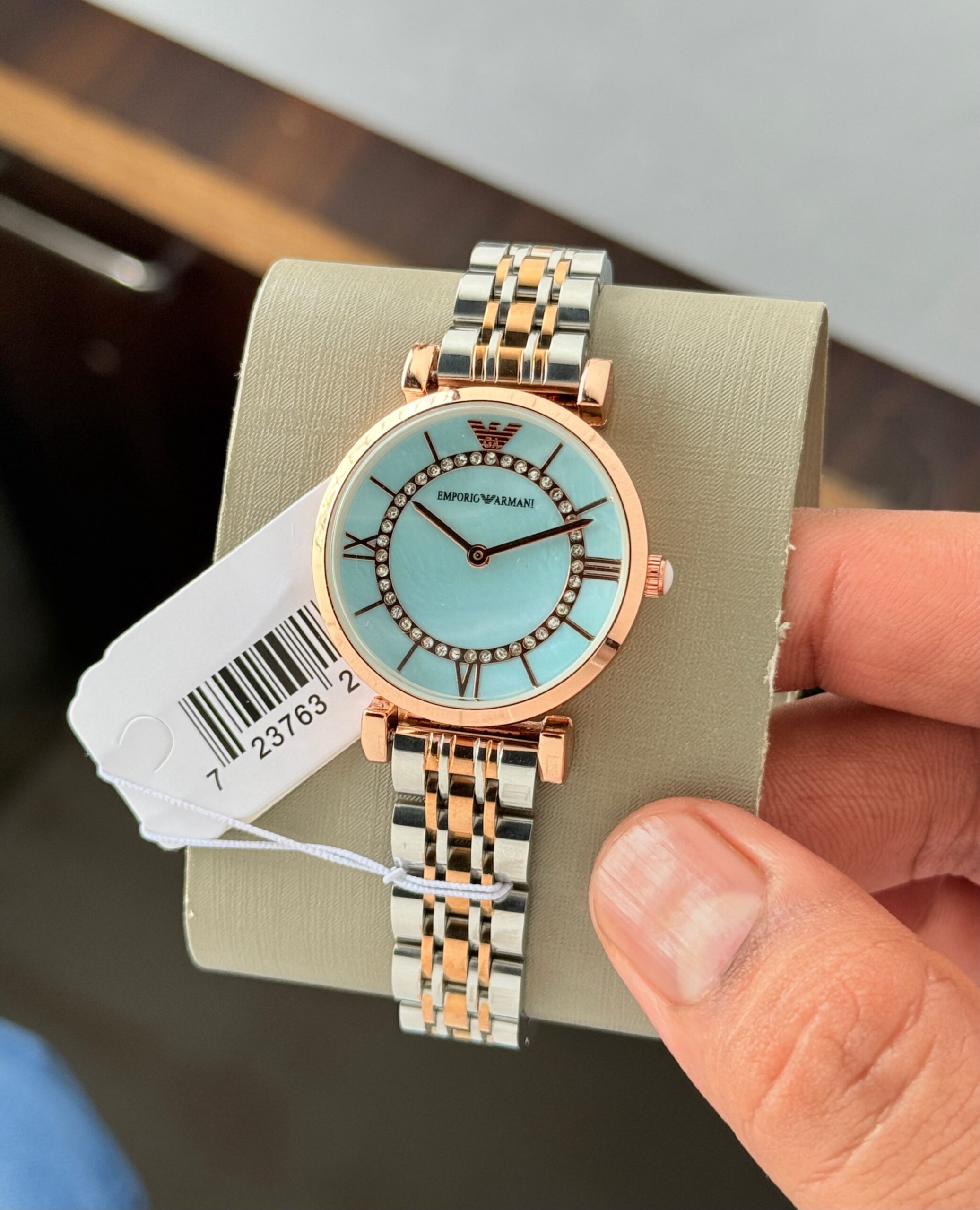 WhatsApp Image 2026-07-26 at 10.05.04 PM (1) Emporio Armani Turquoise Blue Dial - Image 1