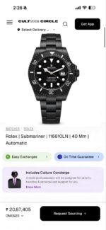 Rolex Submariner Black Dial Automatic - Image 2