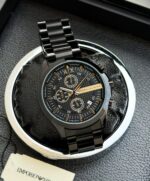 Armani Exchange Black Matte Chronograph - Image 2