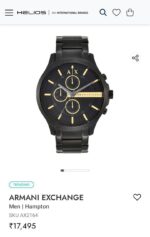 Armani Exchange Black Matte Chronograph - Image 3