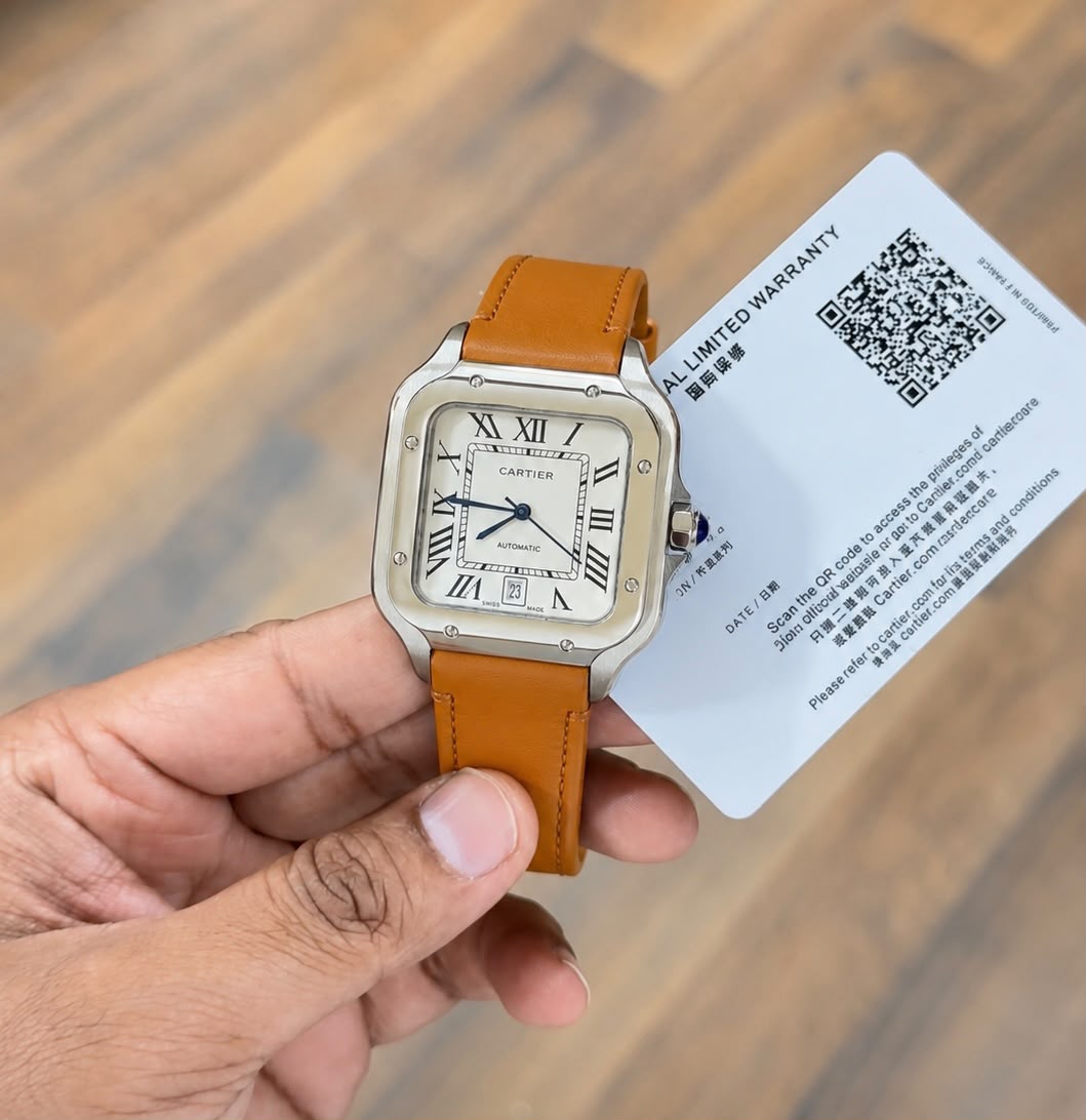 WhatsApp Image 2026-07-26 at 10.12.04 PM (1) Cartier De Santos 43mm White Dial Automatic - Image 1