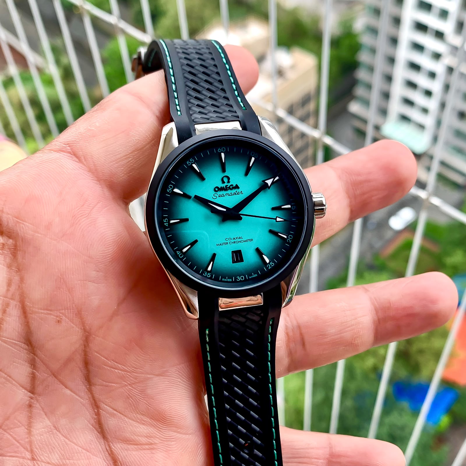 WhatsApp Image 2026-07-26 at 10.15.52 PM Omega Seamaster Aqua Terra Blue Turquoise Dial - Image 1