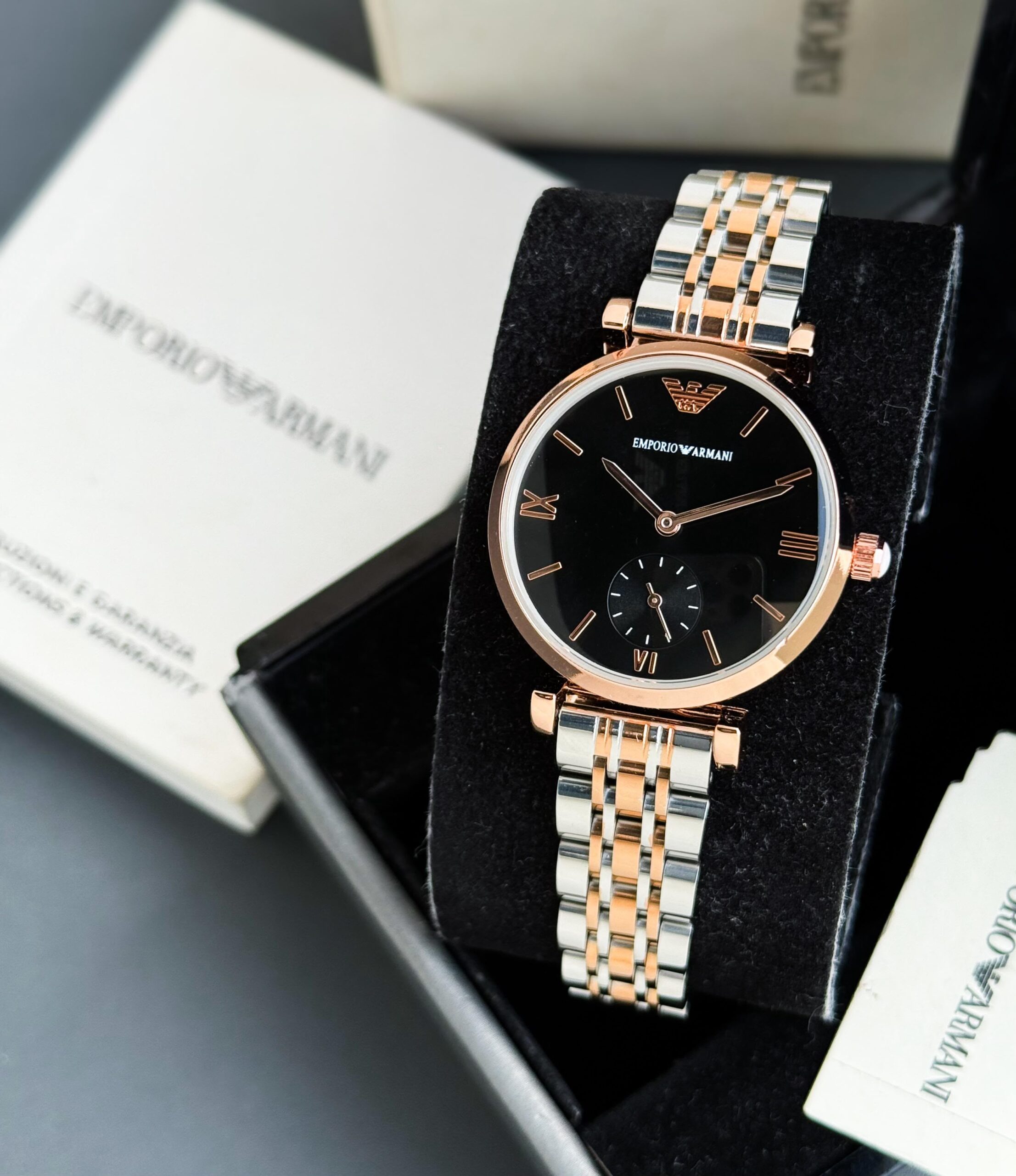 WhatsApp Image 2026-07-26 at 10.19.52 PM Emporio Armani Slim Black Dial - Image 1