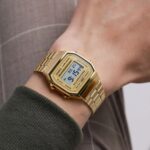 Casio Vintage Gold Tone Digital