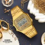 Casio Vintage Gold Tone Digital - Image 4