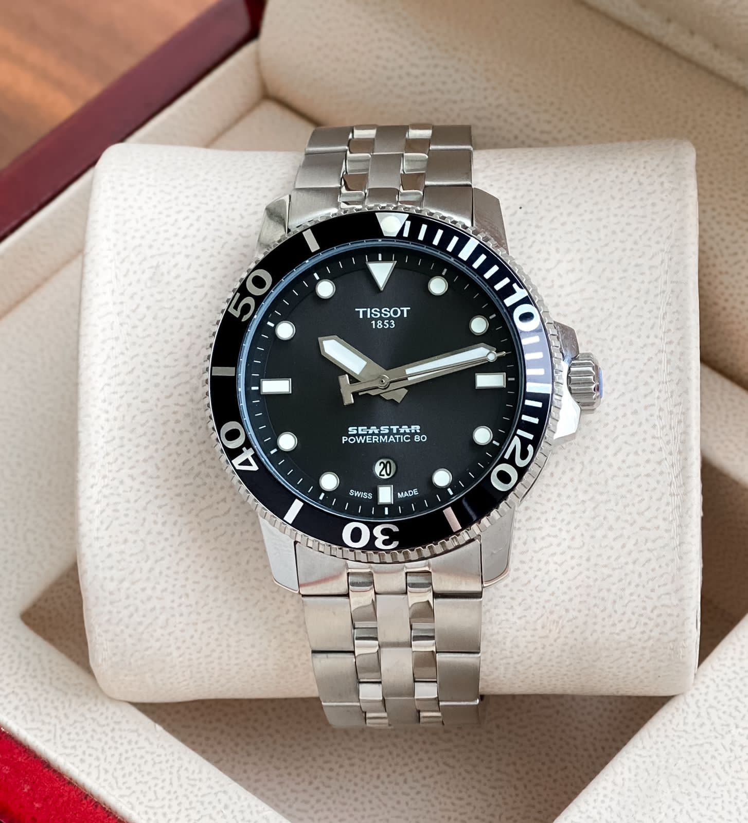 WhatsApp Image 2026-07-26 at 10.24.38 PM Tissot Seastar Powermatic 80 Black Automatic Dial - Image 1