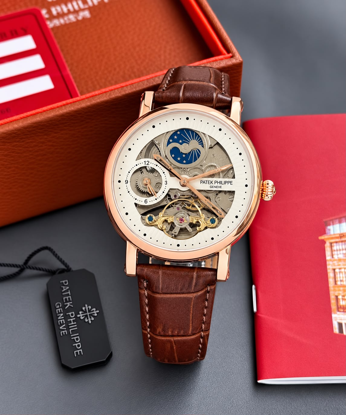 WhatsApp Image 2026-07-26 at 10.25.30 PM Patek Philippe Automatic Open Heart Brown - Image 1