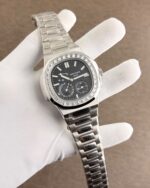 Patek Philippe Nautilus Silver Diamond Edition