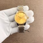 Gucci G-Timeless Slim Bee Two-Tone