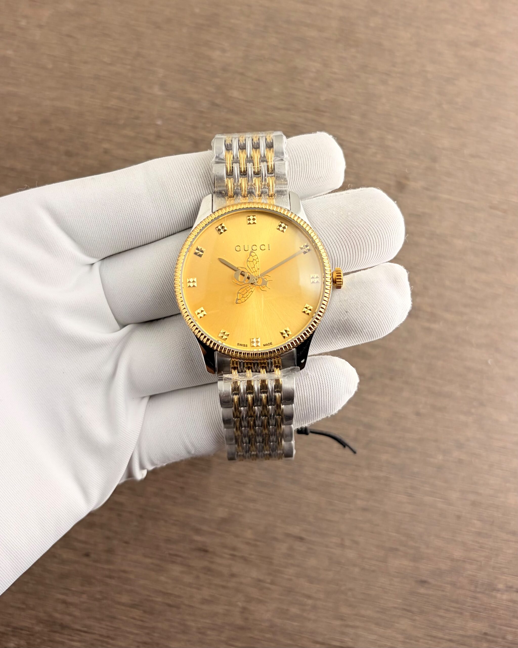 WhatsApp Image 2026-07-26 at 10.27.03 PM Gucci G-Timeless Slim Bee Two-Tone - Image 1