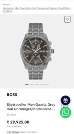 Hugo Boss Skytraveller Grey Quartz Chronograph - Image 3