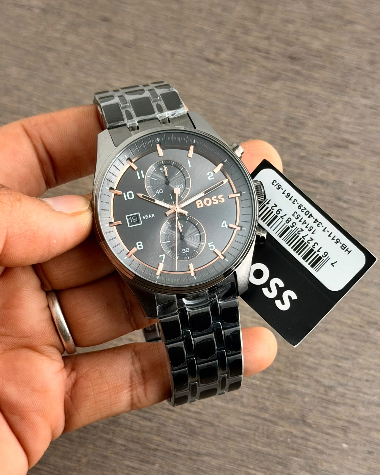 WhatsApp Image 2026-07-26 at 10.27.37 PM Hugo Boss Skytraveller Grey Quartz Chronograph - Image 1