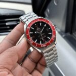 Omega Swiss Red Black Dial Automatic - Image 2