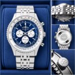 Breitling Navitimer Chronograph Blue Multifunction Dial - Image 4