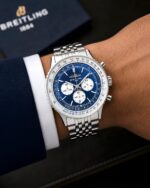 Breitling Navitimer Chronograph Blue Multifunction Dial - Image 5