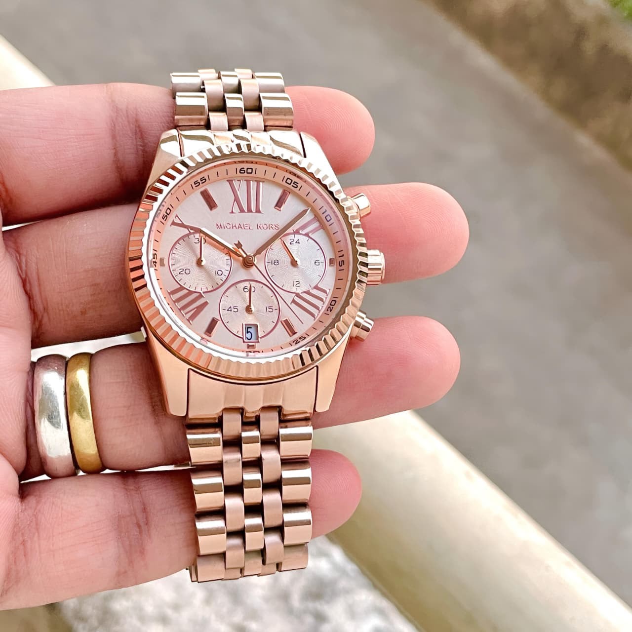 WhatsApp Image 2026-07-26 at 10.30.28 PM (1) Michael Kors Lexington Rose Gold Sub-Dial - Image 1