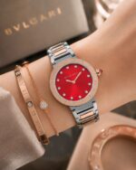Bvlgari Red Mother of Pearl Diamond Dial - Image 7