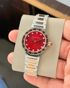 Bvlgari Red Mother of Pearl Diamond Dial - Image 3