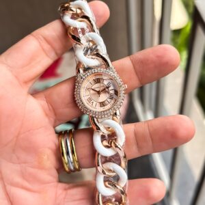 Michael Kors Parker White & Rose Gold Quartz - Image 3