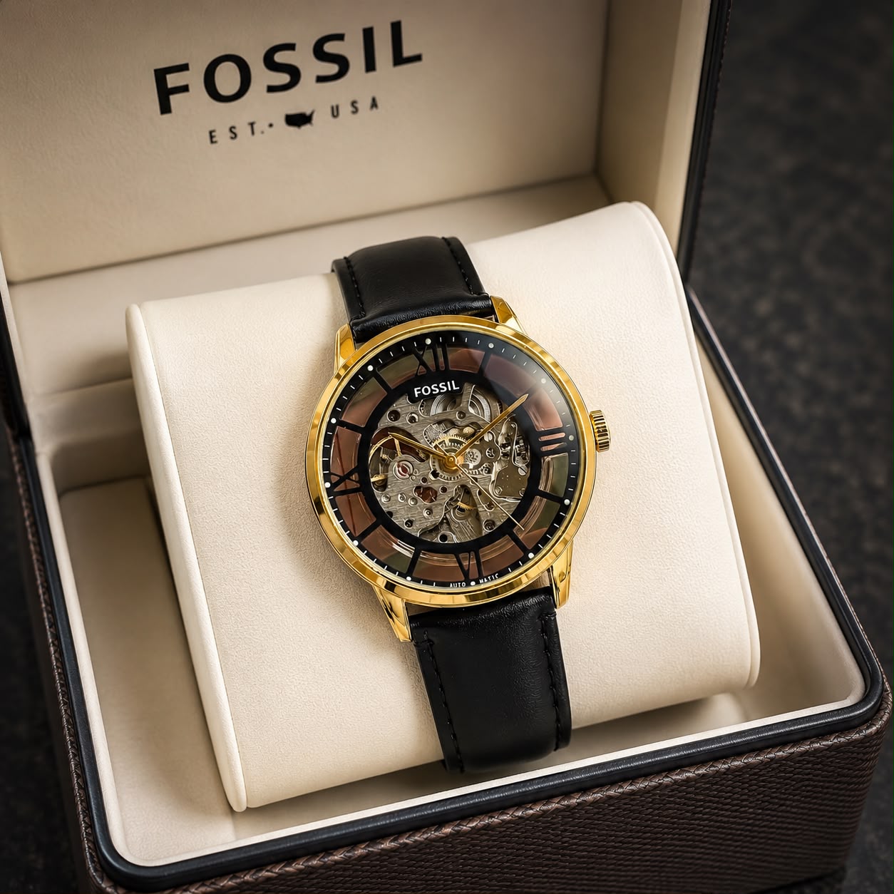 WhatsApp Image 2026-07-30 at 3.33.36 PM (2) Fossil Townsman Brown Automatic - Image 1