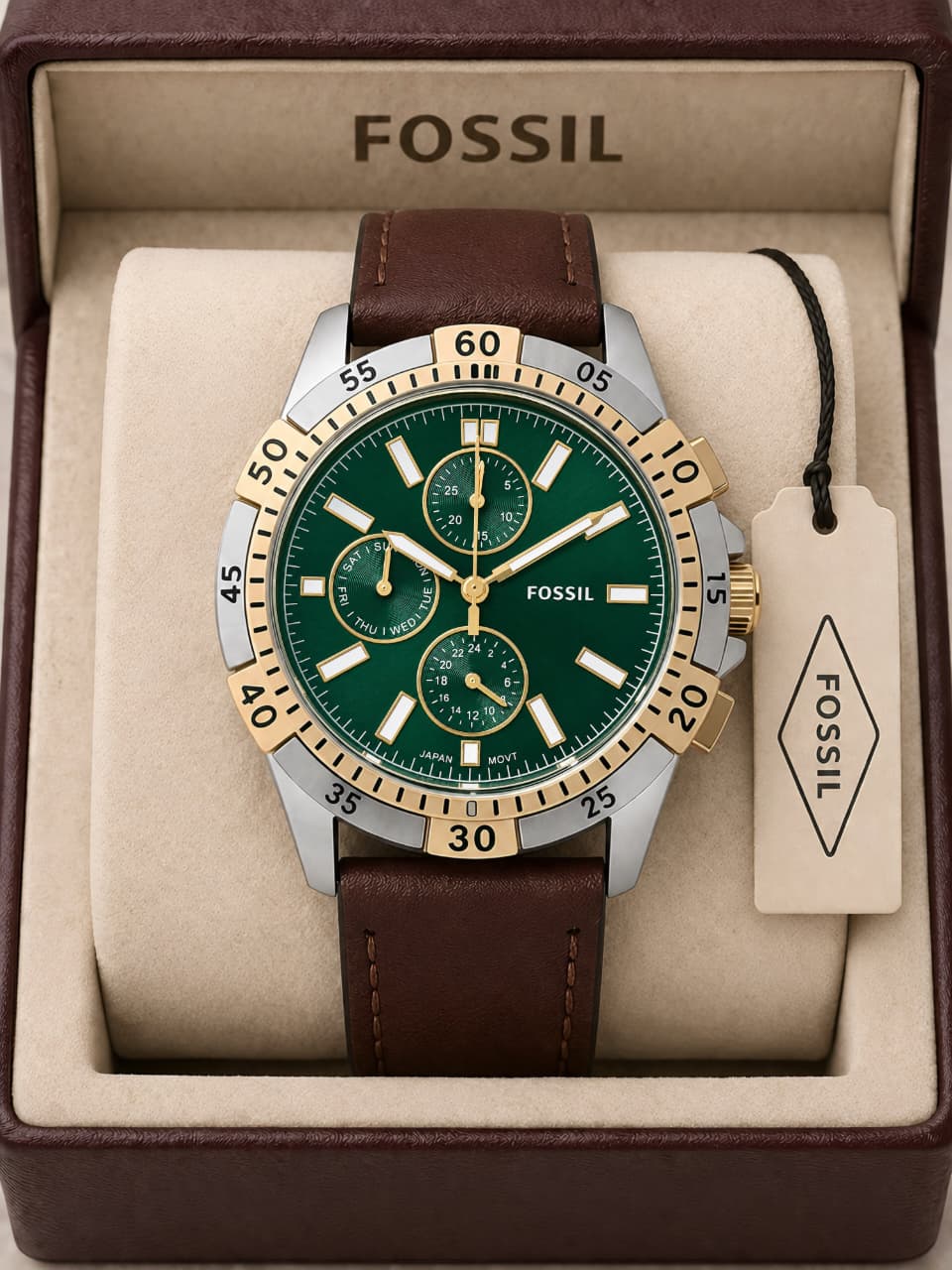 WhatsApp Image 2026-07-30 at 3.33.51 PM Fossil Garrett FS6147 Green Dial - Image 1