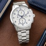 Maurice White Dial Silver Quartz