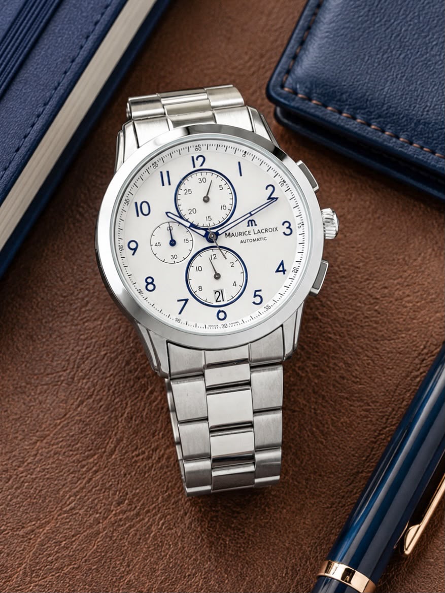 WhatsApp Image 2026-07-30 at 3.34.13 PM Maurice White Dial Silver Quartz - Image 1
